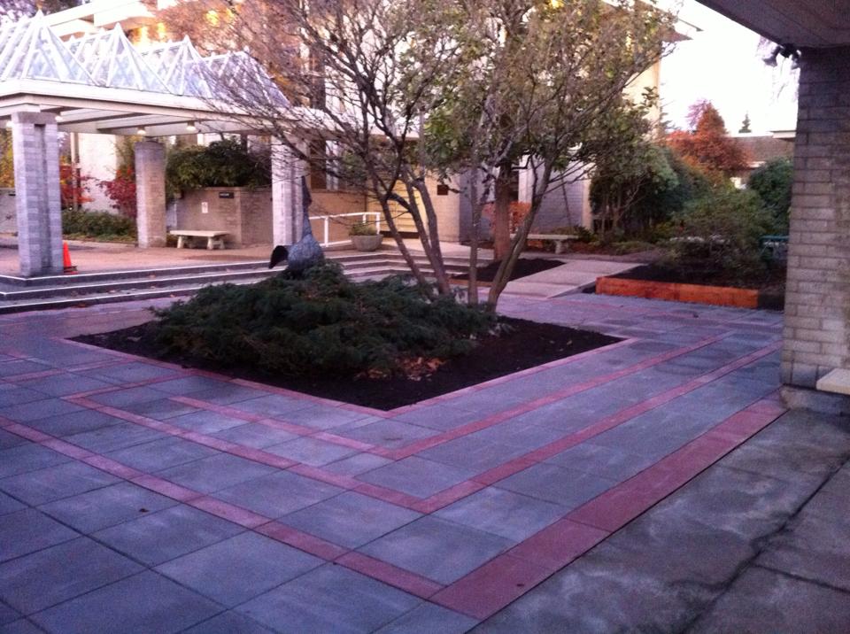 Photo of Outdoor Labyrinth at the Unitarian Church of Vancouver in British Columbia