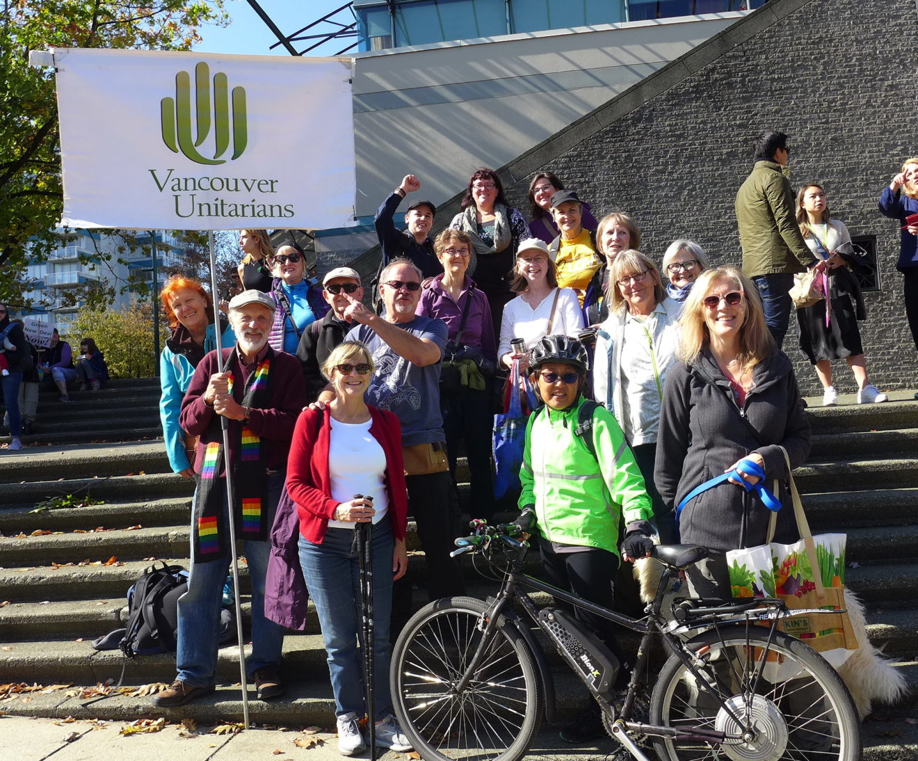 Photo: Vancouver Unitarians join the Global Climate Strike in downtown Vancouver on September 27th 2019