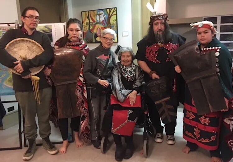 Photo of Musqueam and Kwakwak'wakw guests at Wild Salmon Event and Fundraiser